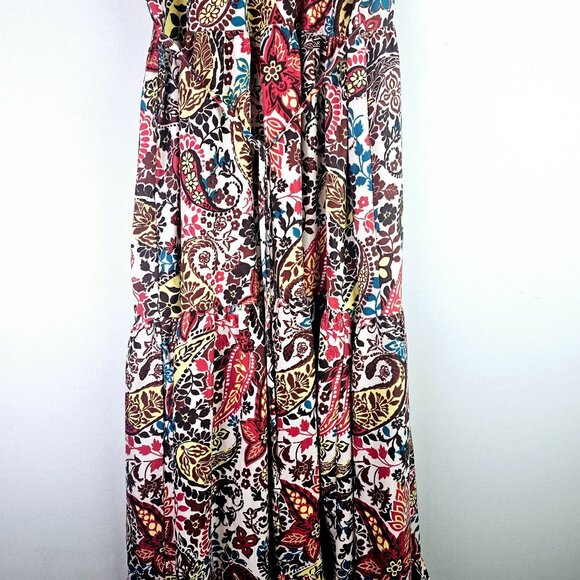 Brand of Gypsies BOG Collection Stretchy Strap Tiered Maxi Summer Dress, Sz M - Picture 10 of 11